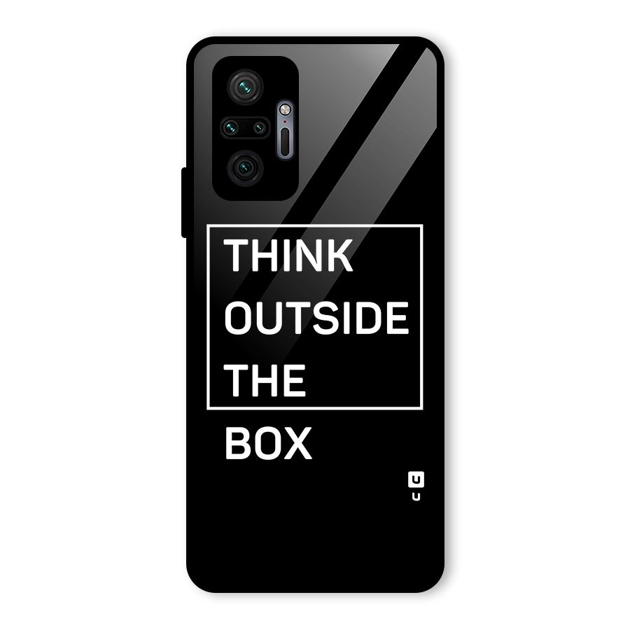 Always Think Outside Glass Back Case for Redmi Note 10 Pro