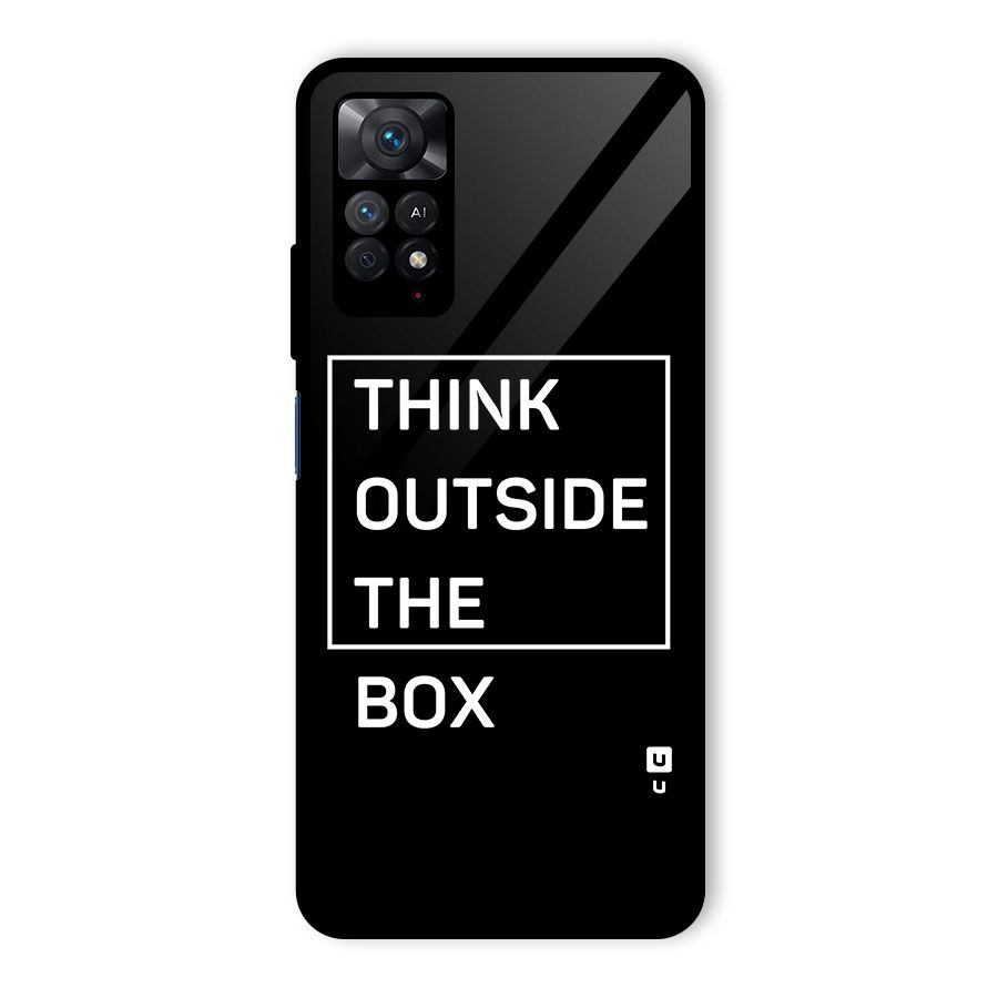 Always Think Outside Glass Back Case for Redmi Note 11 Pro