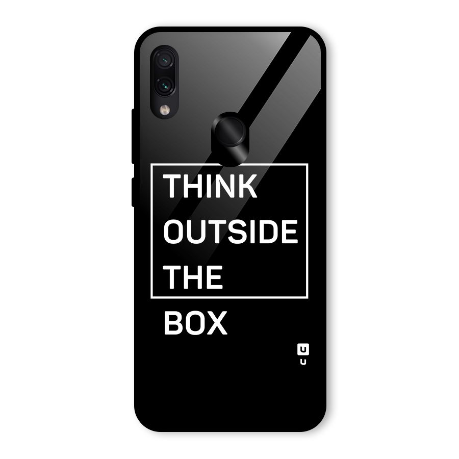Always Think Outside Glass Back Case for Redmi Note 7 Pro