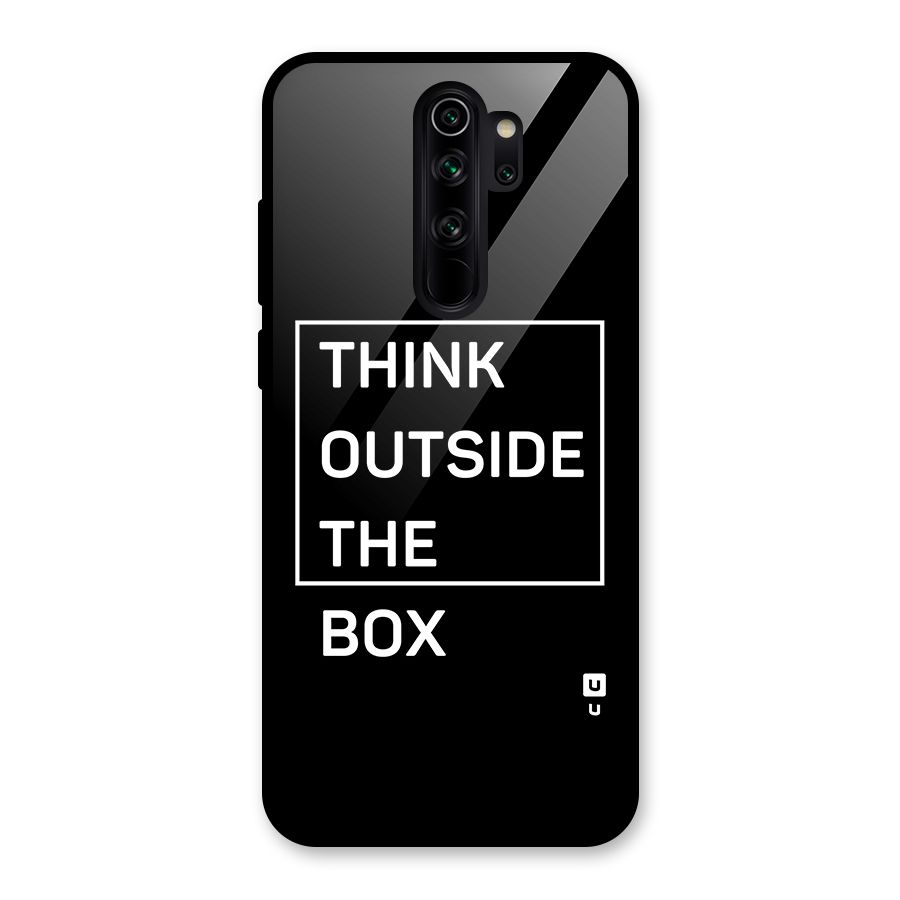 Always Think Outside Glass Back Case for Redmi Note 8 Pro