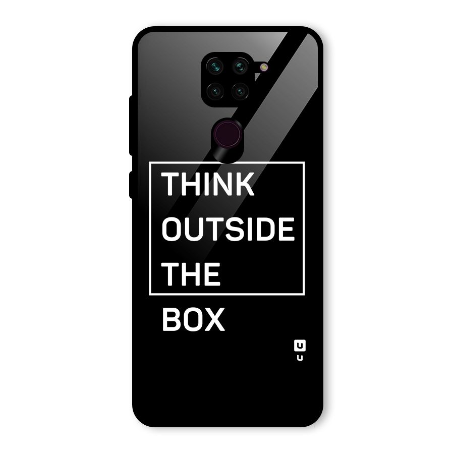 Always Think Outside Glass Back Case for Redmi Note 9