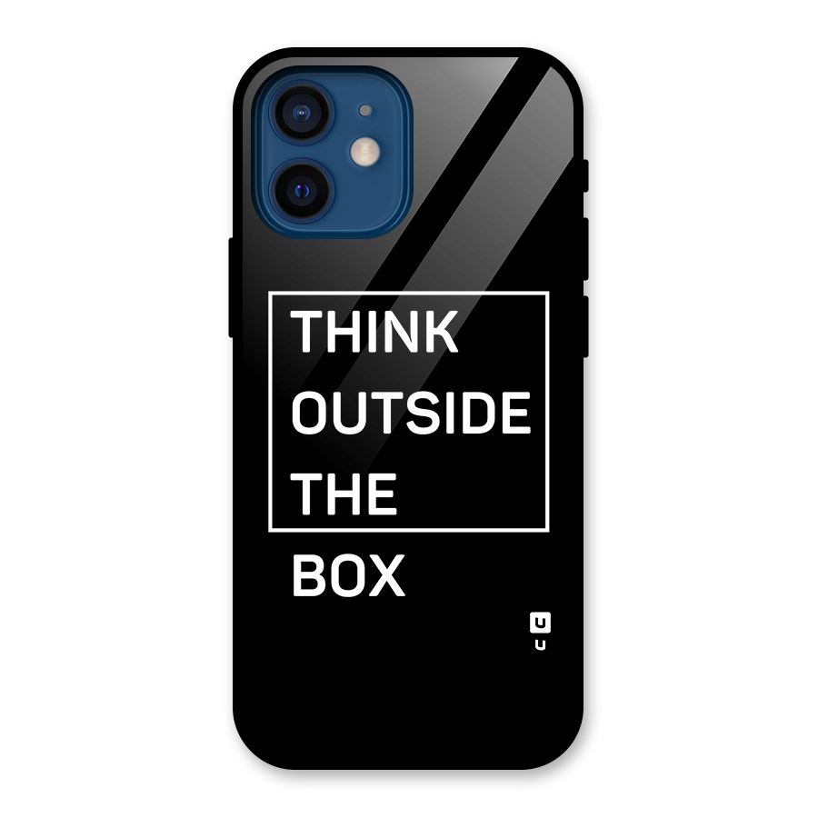 Always Think Outside Glass Back Case for iPhone 12 Mini