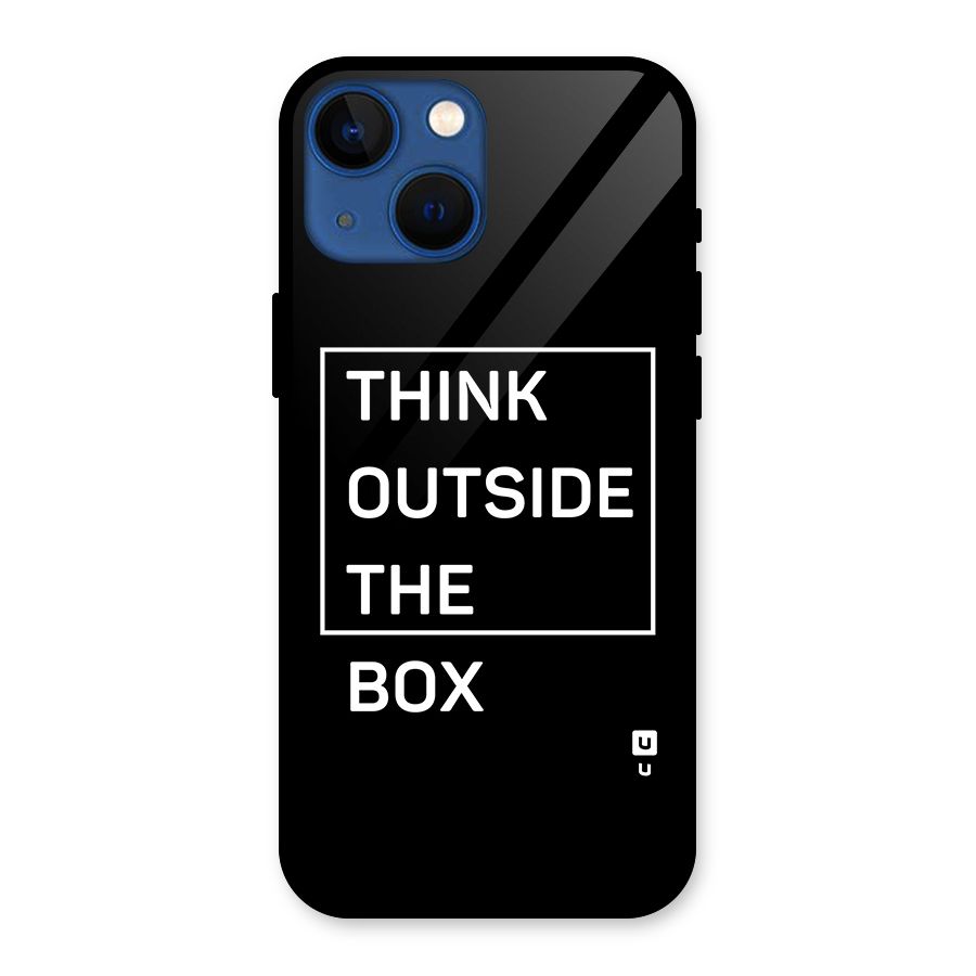 Always Think Outside Glass Back Case for iPhone 13 Mini