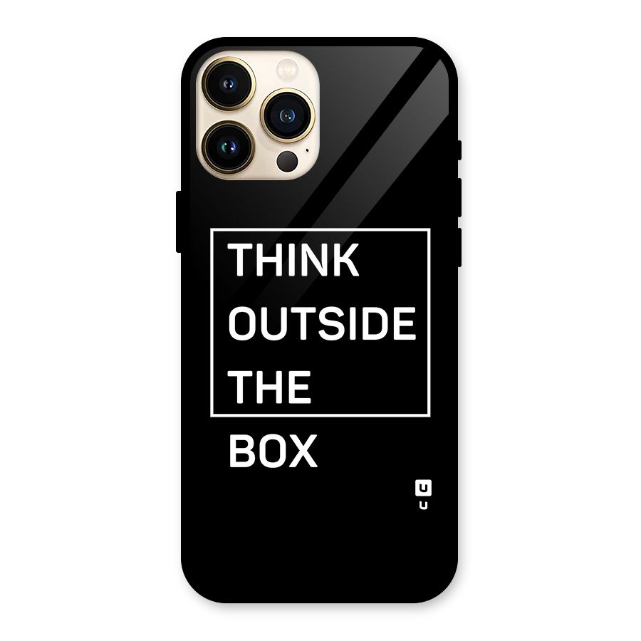 Always Think Outside Glass Back Case for iPhone 13 Pro Max