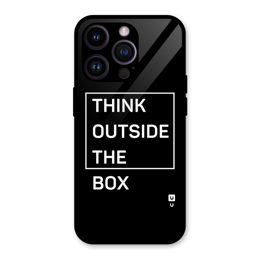 Always Think Outside Glass Back Case for iPhone 14 Pro
