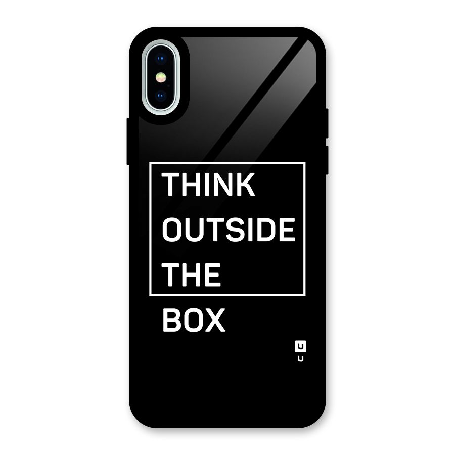 Always Think Outside Glass Back Case for iPhone XS
