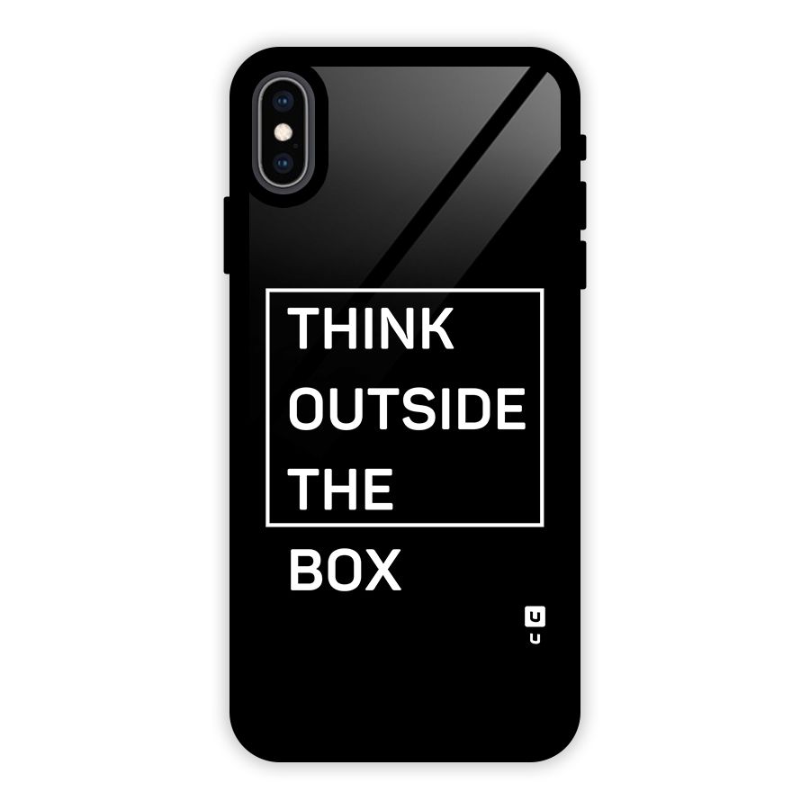 Always Think Outside Glass Back Case for iPhone XS Max