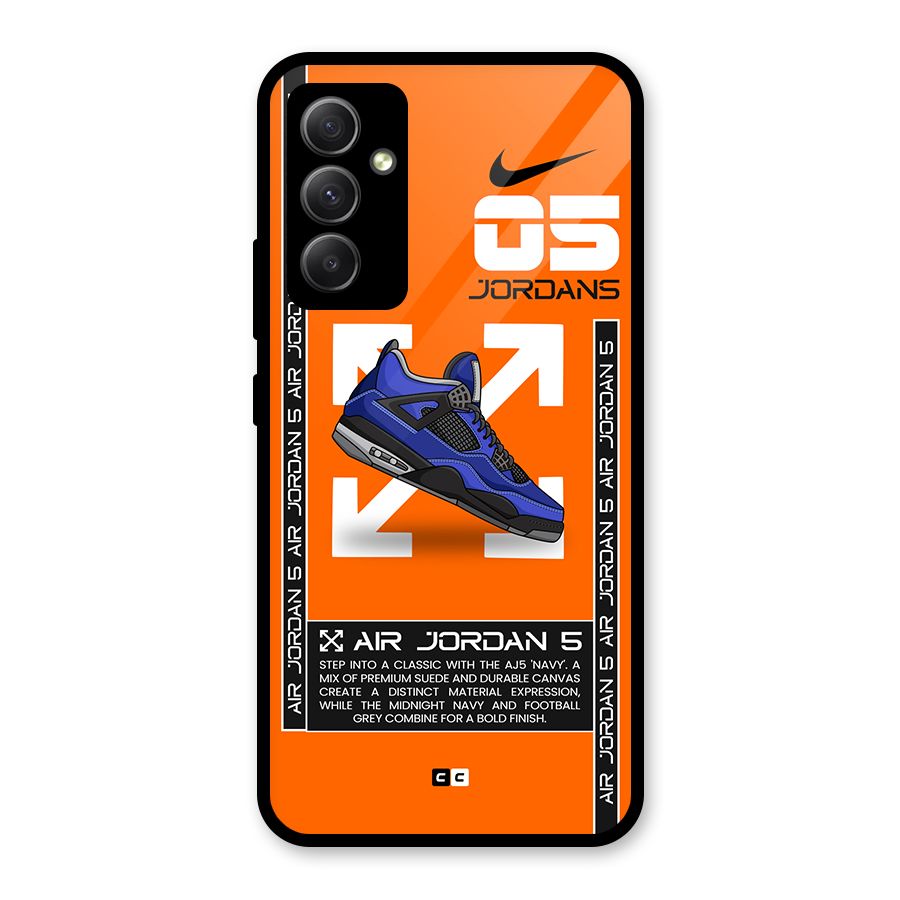 Amazing Air Shoes Glass Back Case for Galaxy A34