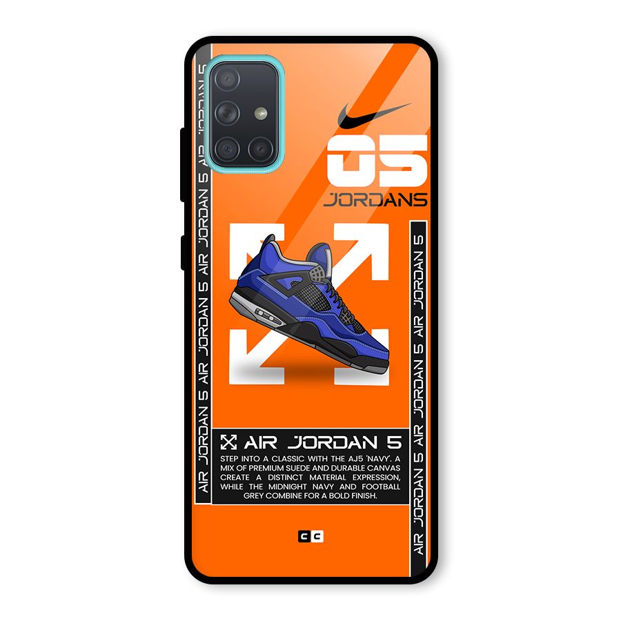 Amazing Air Shoes Glass Back Case for Galaxy A71
