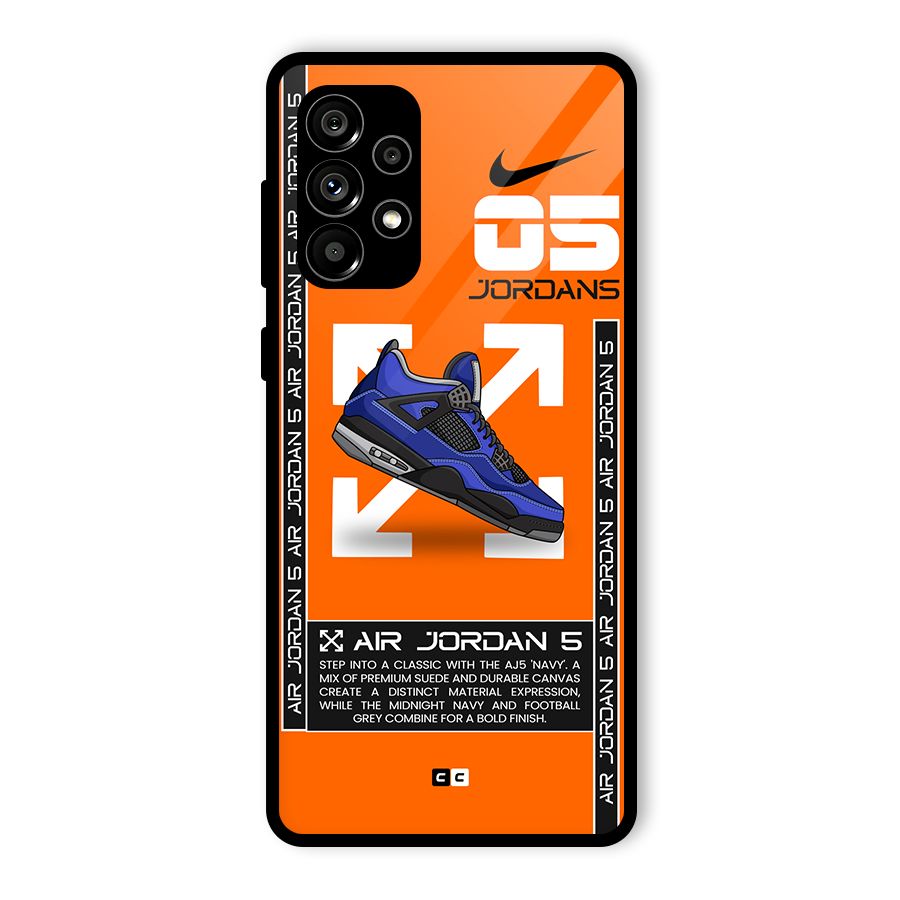 Amazing Air Shoes Glass Back Case for Galaxy A73 5G