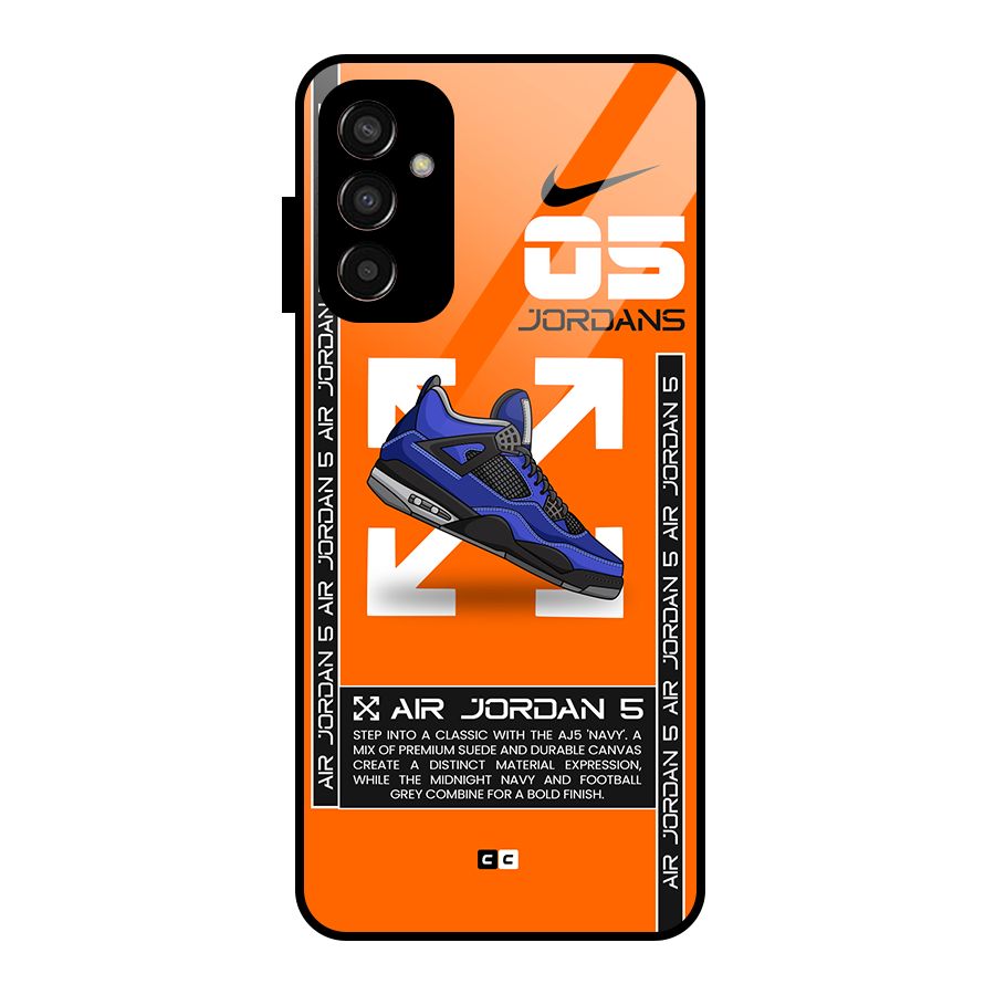 Amazing Air Shoes Glass Back Case for Galaxy F13