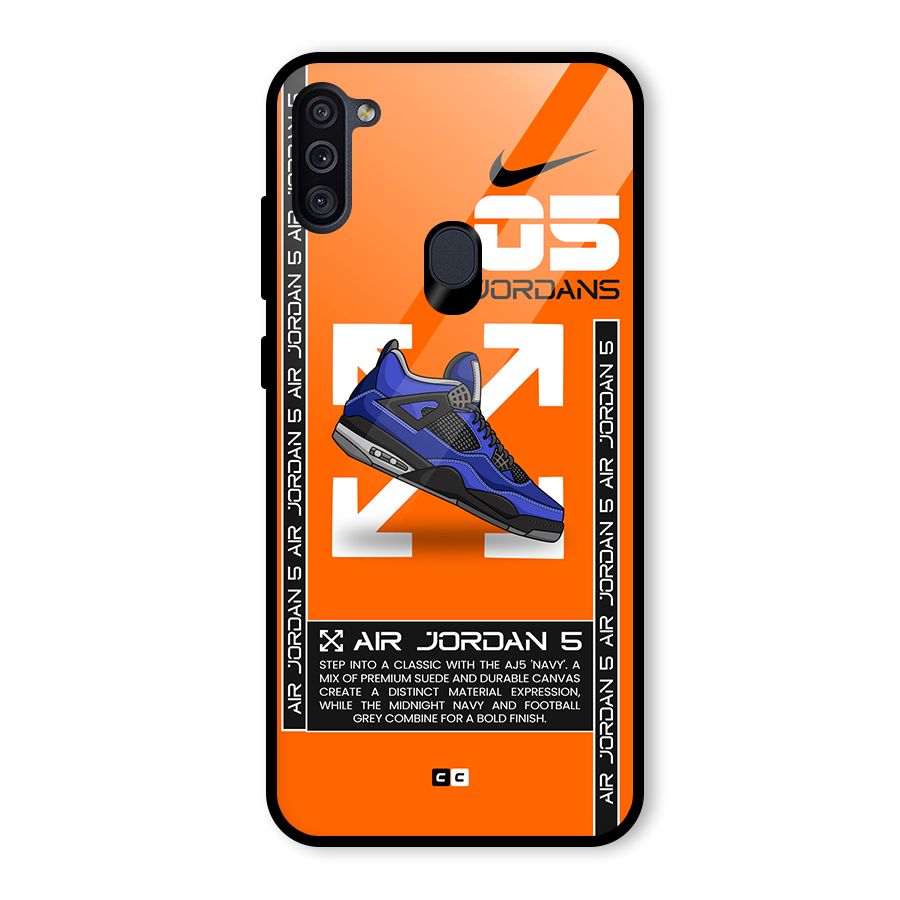 Amazing Air Shoes Glass Back Case for Galaxy M11