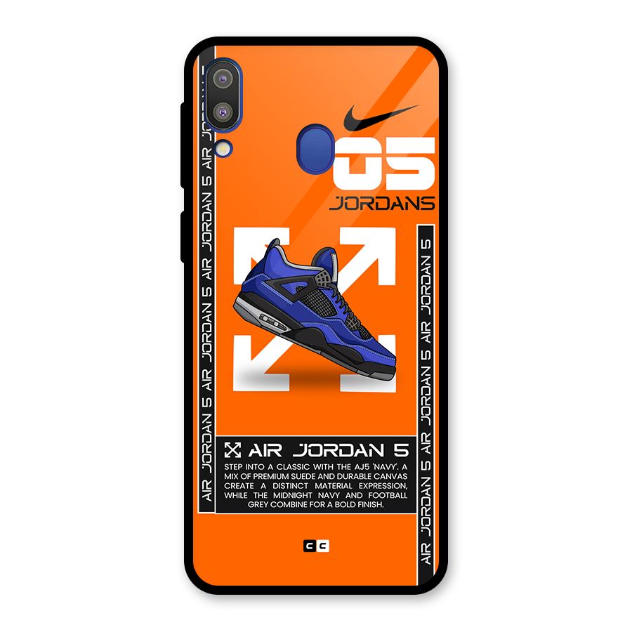 Amazing Air Shoes Glass Back Case for Galaxy M20