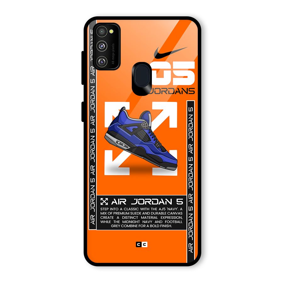 Amazing Air Shoes Glass Back Case for Galaxy M30s