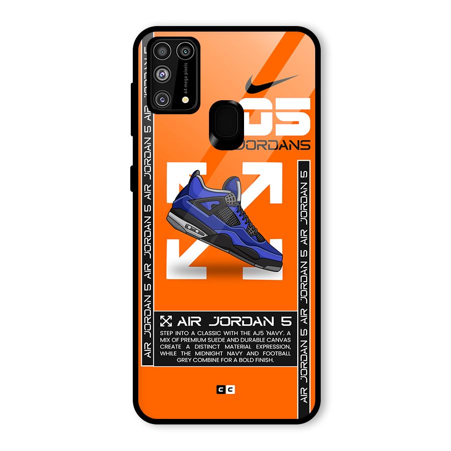 Amazing Air Shoes Glass Back Case for Galaxy M31