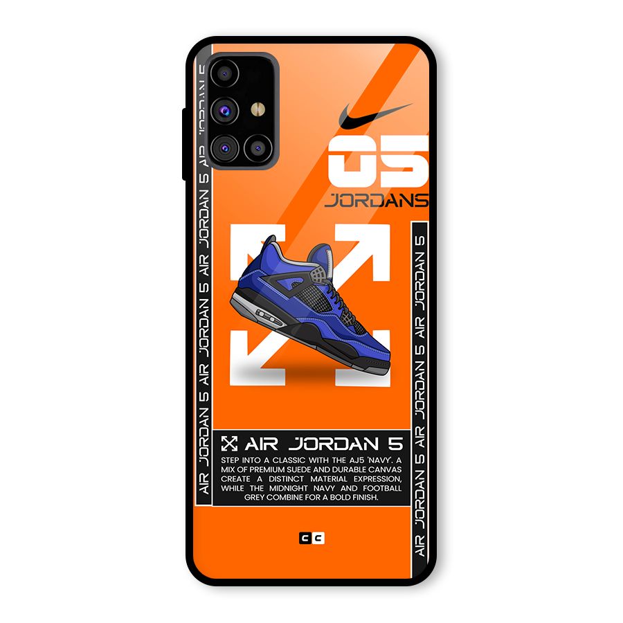 Amazing Air Shoes Glass Back Case for Galaxy M31s