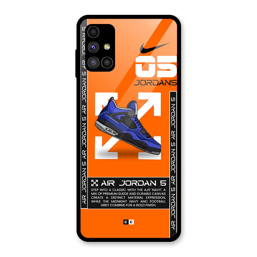 Amazing Air Shoes Glass Back Case for Galaxy M51