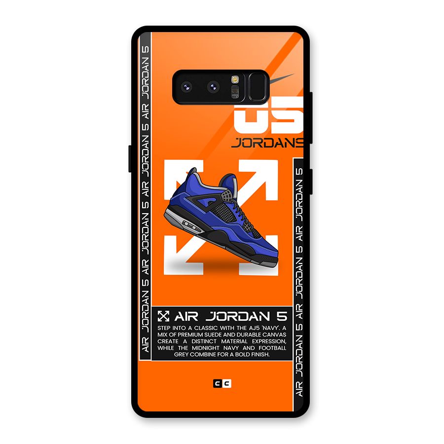 Amazing Air Shoes Glass Back Case for Galaxy Note 8