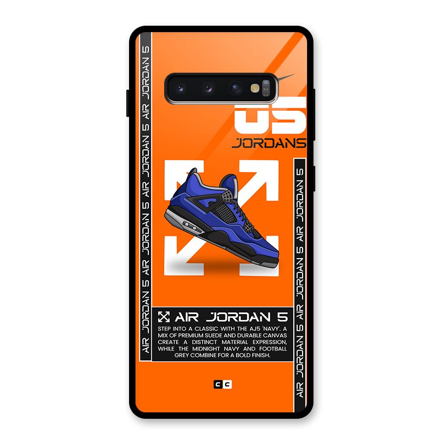 Amazing Air Shoes Glass Back Case for Galaxy S10 Plus