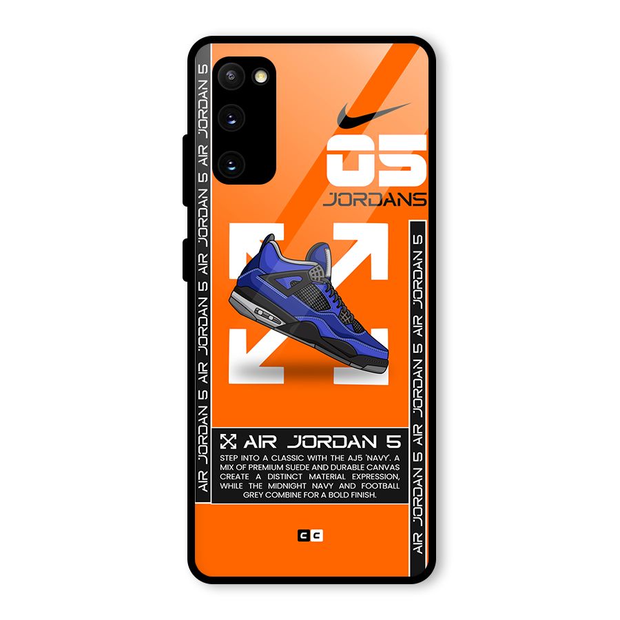 Amazing Air Shoes Glass Back Case for Galaxy S20 FE 5G