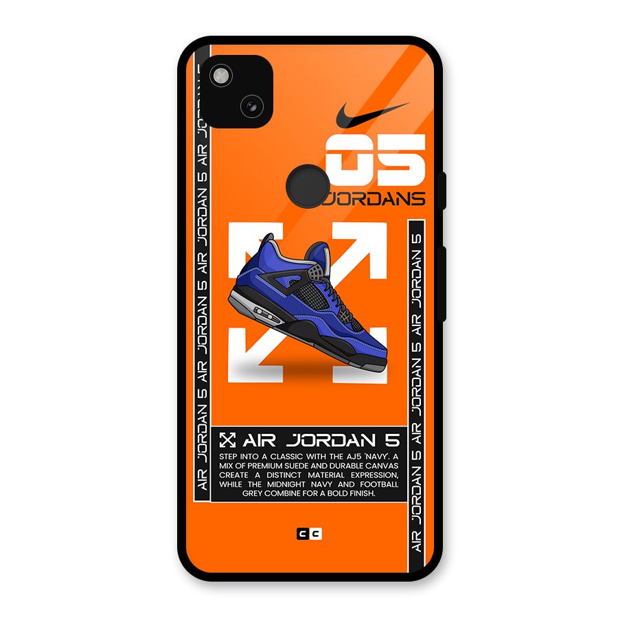 Amazing Air Shoes Glass Back Case for Google Pixel 4a