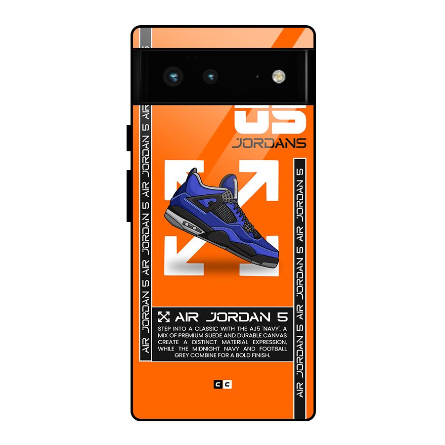 Amazing Air Shoes Glass Back Case for Google Pixel 6