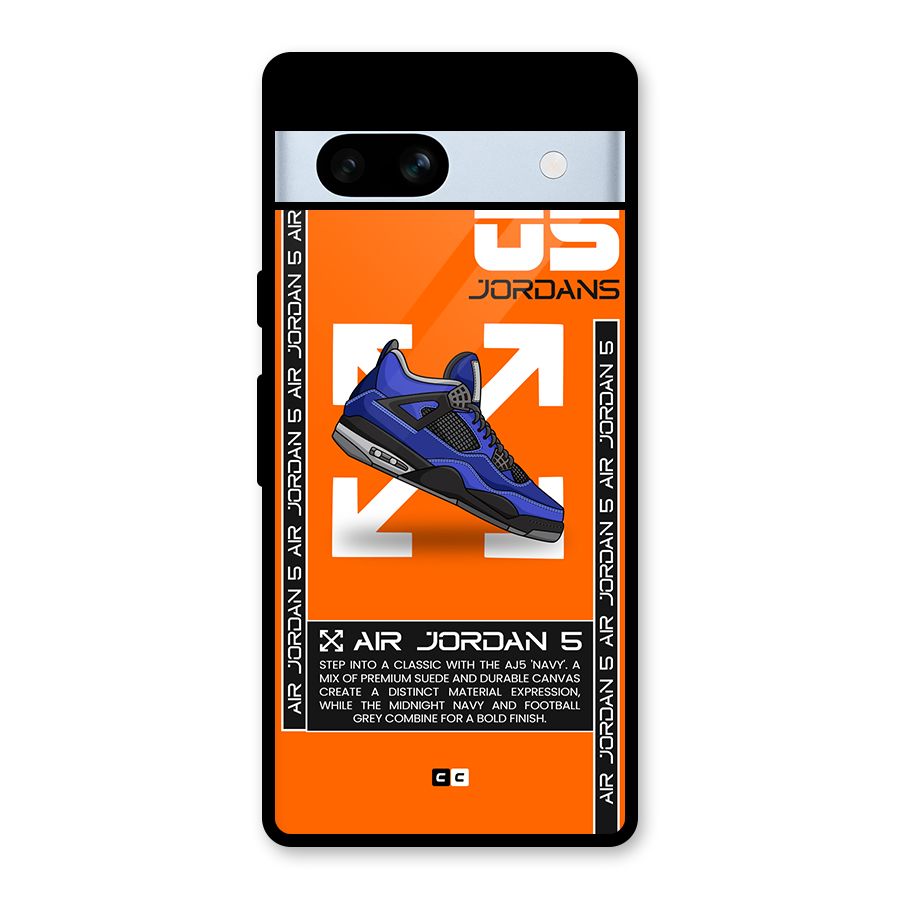 Amazing Air Shoes Glass Back Case for Google Pixel 7a