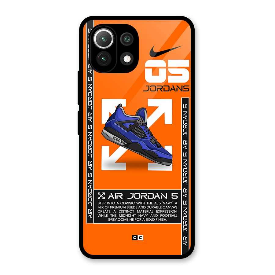 Amazing Air Shoes Glass Back Case for Mi 11 Lite
