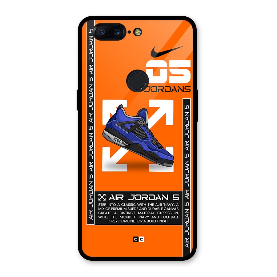 Amazing Air Shoes Glass Back Case for OnePlus 5T