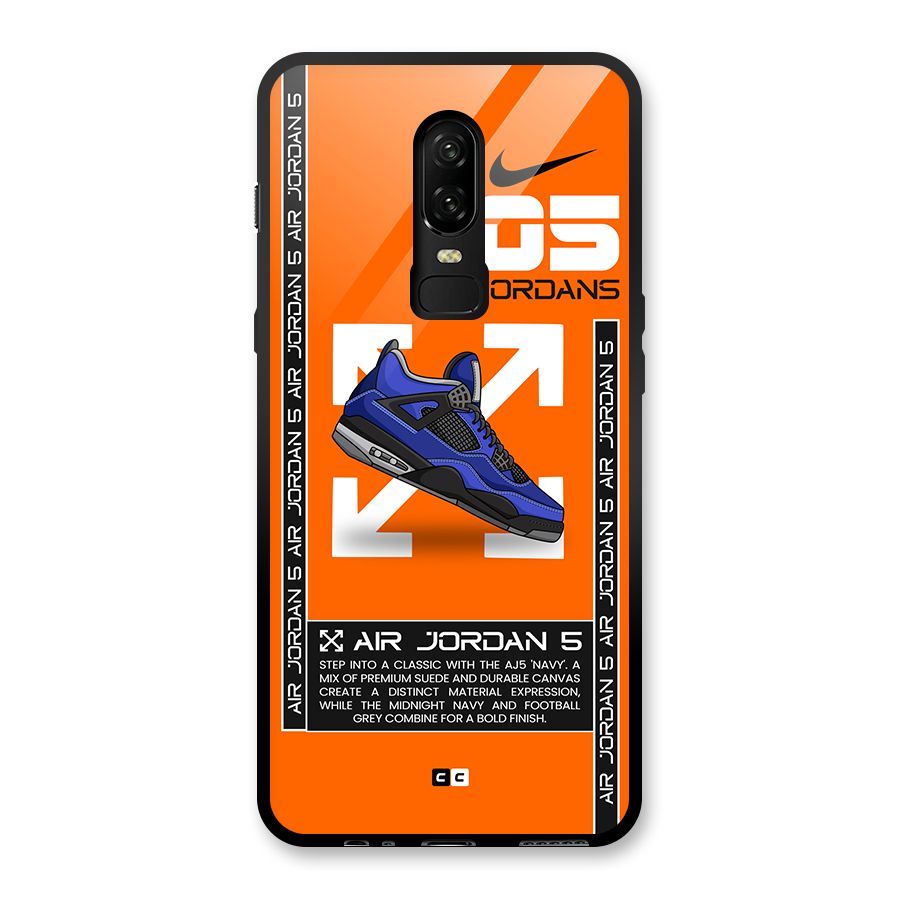 Amazing Air Shoes Glass Back Case for OnePlus 6