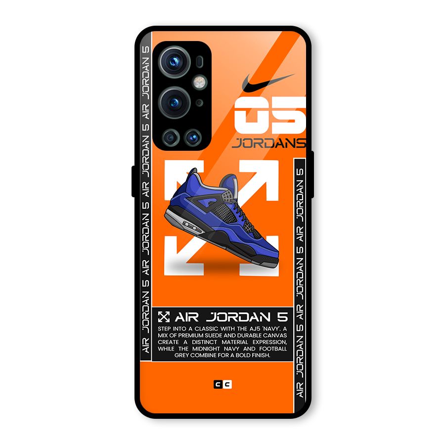 Amazing Air Shoes Glass Back Case for OnePlus 9 Pro
