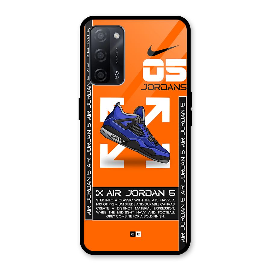 Amazing Air Shoes Glass Back Case for Oppo A53s 5G