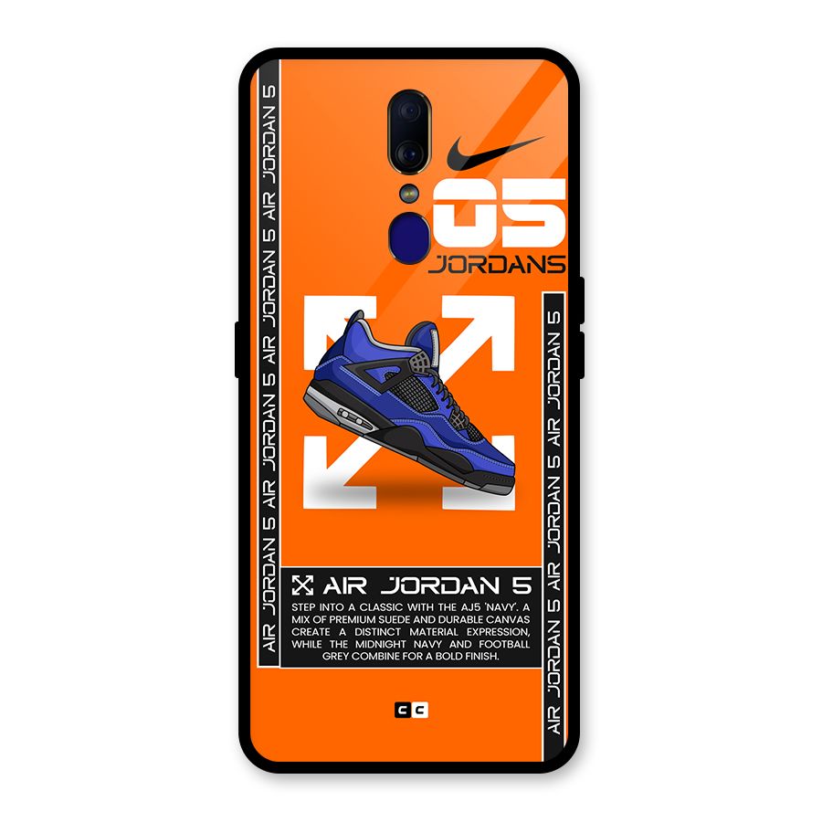 Amazing Air Shoes Glass Back Case for Oppo F11