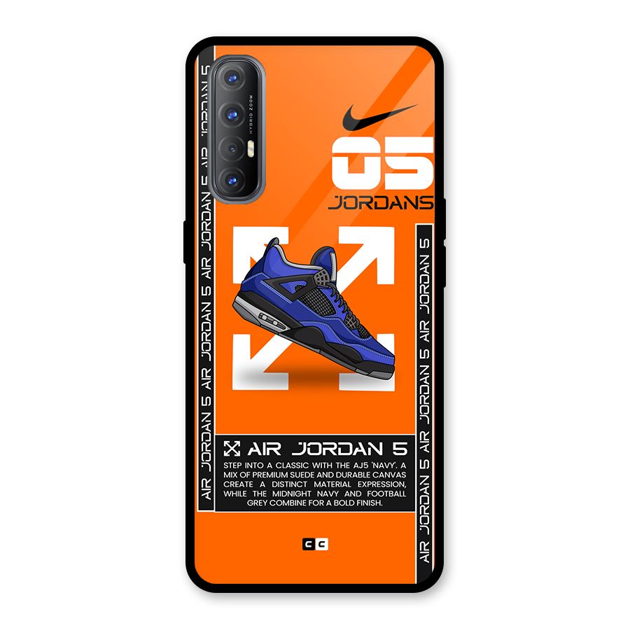 Amazing Air Shoes Glass Back Case for Oppo Reno3 Pro