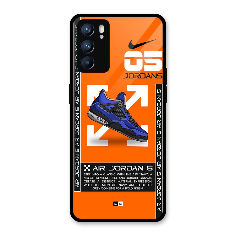 Amazing Air Shoes Glass Back Case for Oppo Reno6 5G