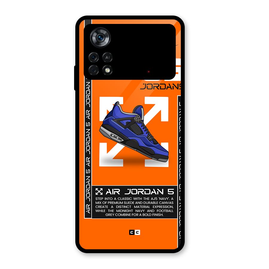 Amazing Air Shoes Glass Back Case for Poco X4 Pro 5G