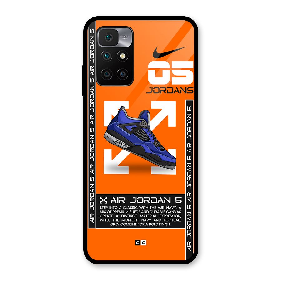 Amazing Air Shoes Glass Back Case for Redmi 10 Prime