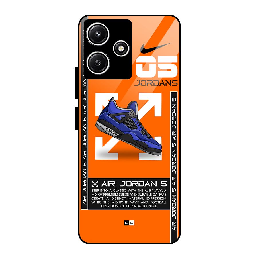 Amazing Air Shoes Glass Back Case for Redmi 12 5G