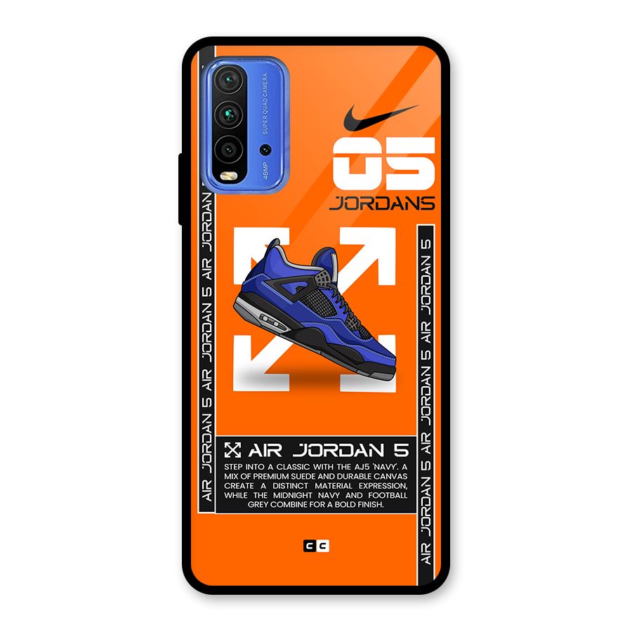 Amazing Air Shoes Glass Back Case for Redmi 9 Power