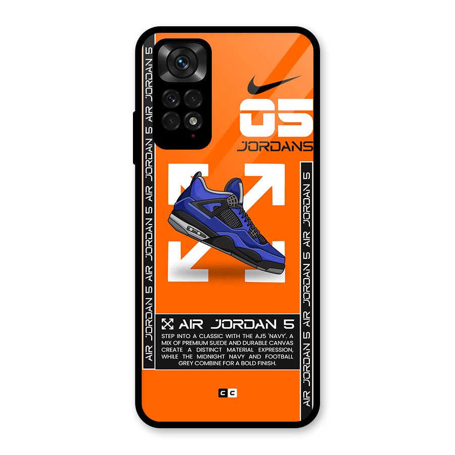 Amazing Air Shoes Glass Back Case for Redmi Note 11S