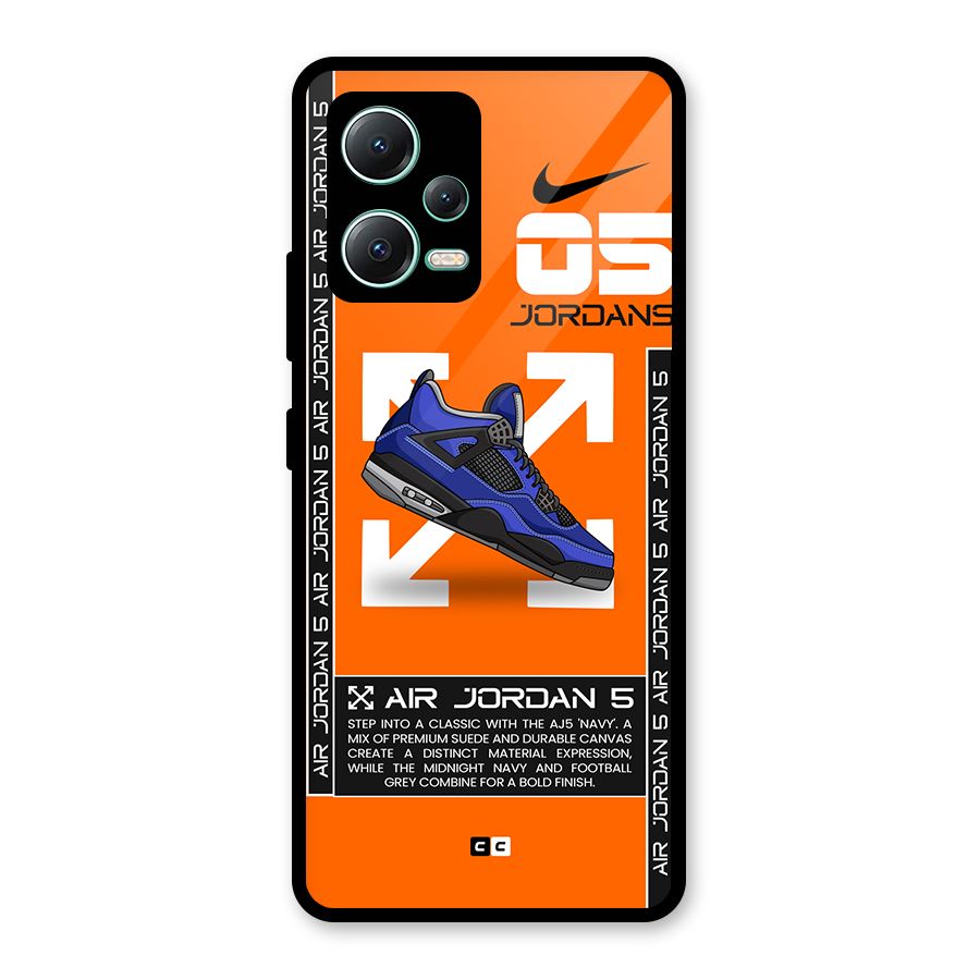 Amazing Air Shoes Glass Back Case for Redmi Note 12 5G