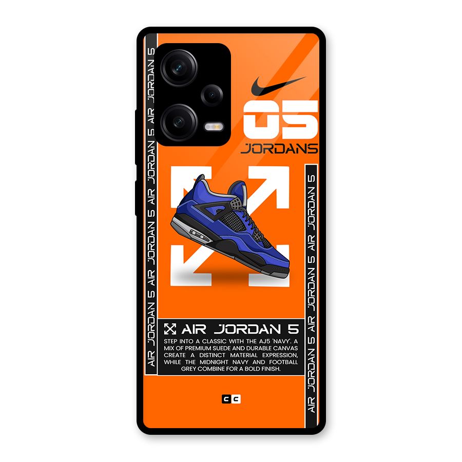 Amazing Air Shoes Glass Back Case for Redmi Note 12 Pro