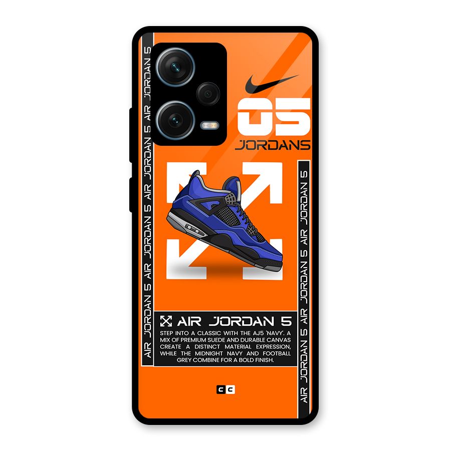 Amazing Air Shoes Glass Back Case for Redmi Note 12 Pro Plus 5G