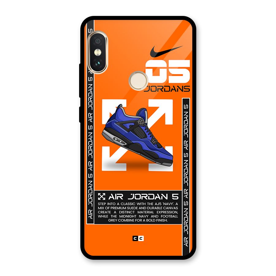 Amazing Air Shoes Glass Back Case for Redmi Note 5 Pro