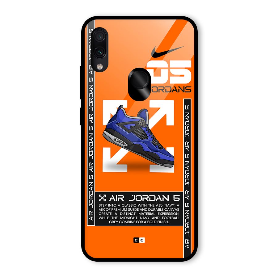Amazing Air Shoes Glass Back Case for Redmi Note 7 Pro