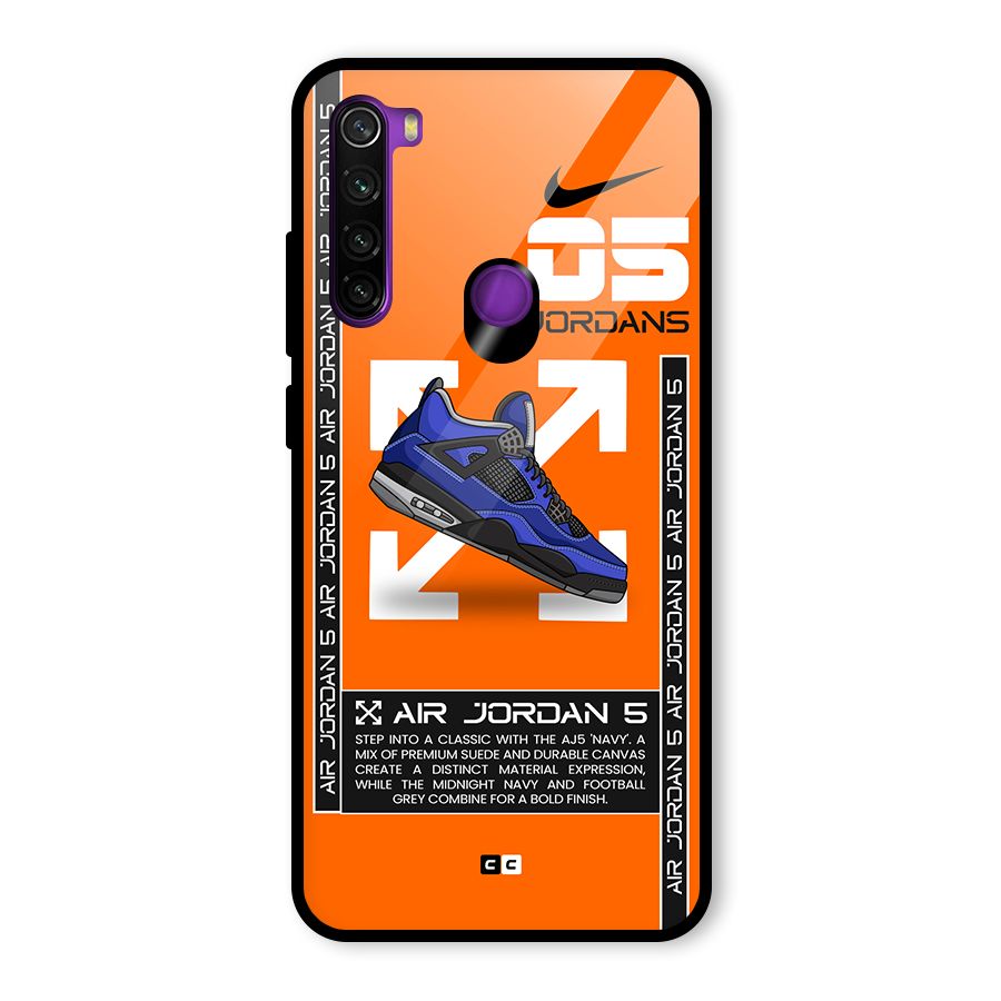 Amazing Air Shoes Glass Back Case for Redmi Note 8