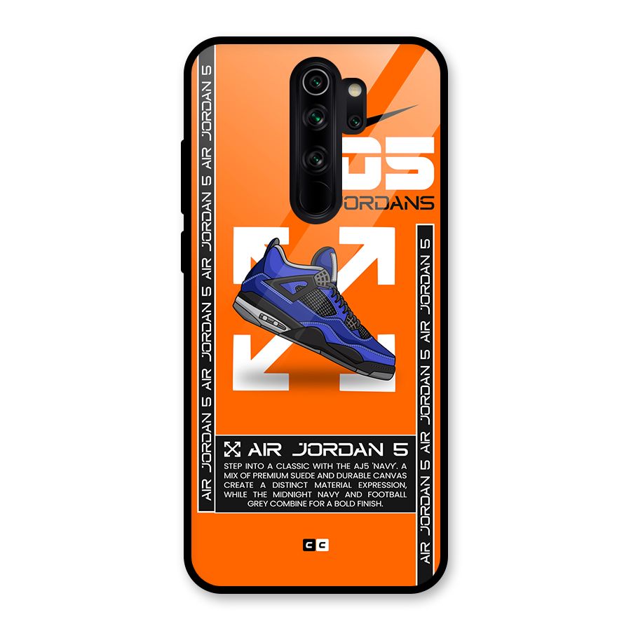 Amazing Air Shoes Glass Back Case for Redmi Note 8 Pro