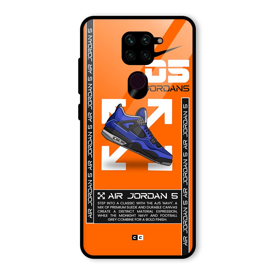 Amazing Air Shoes Glass Back Case for Redmi Note 9