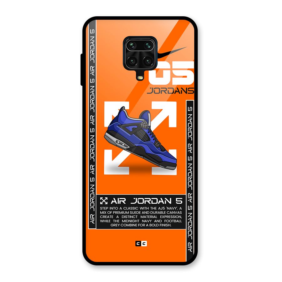 Amazing Air Shoes Glass Back Case for Redmi Note 9 Pro