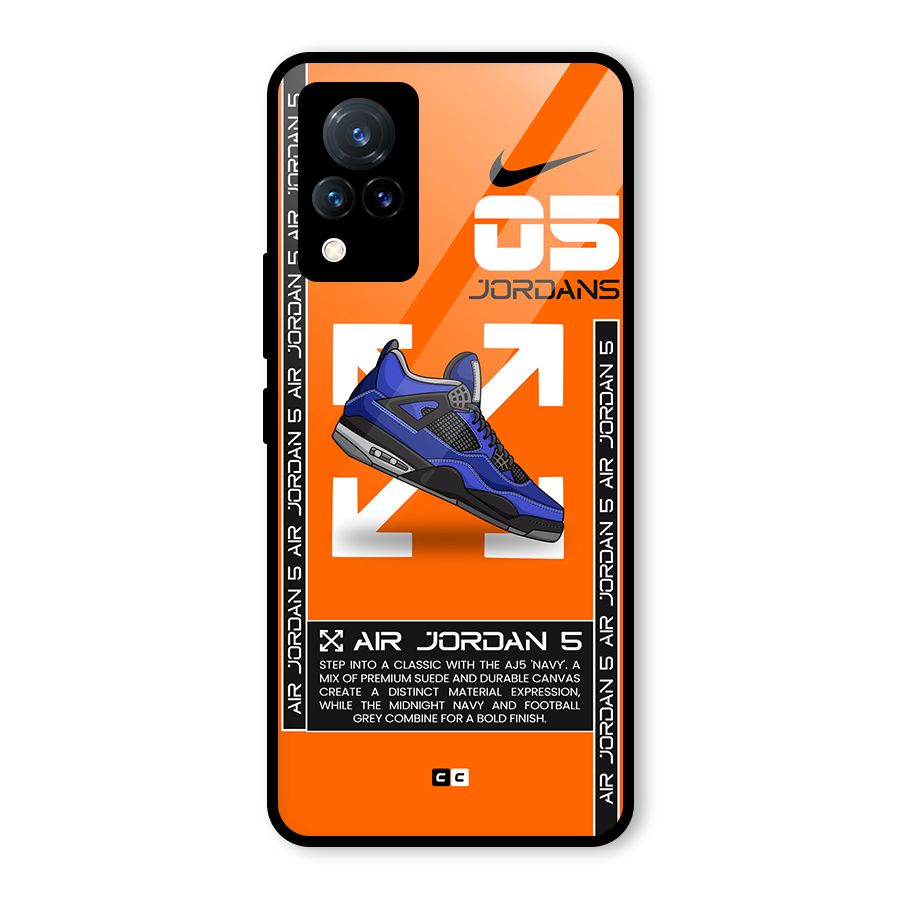 Amazing Air Shoes Glass Back Case for Vivo V21 5G